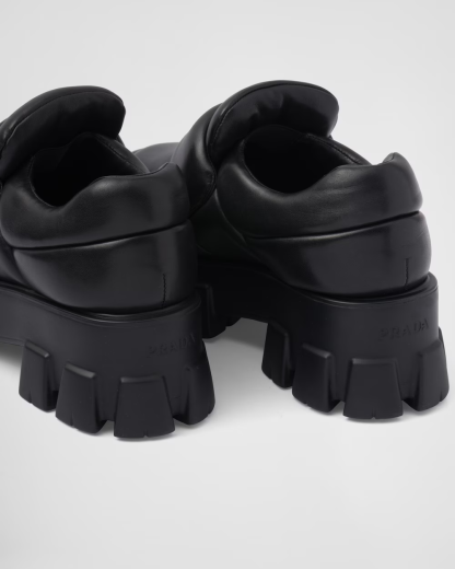 Soft padded nappa leather loafers